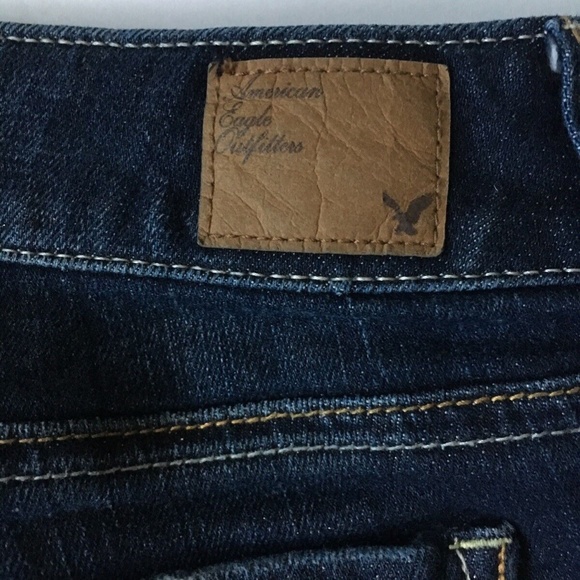 American Eagle Denim Mini Short Stretch Women Size 6 - Picture 3 of 9